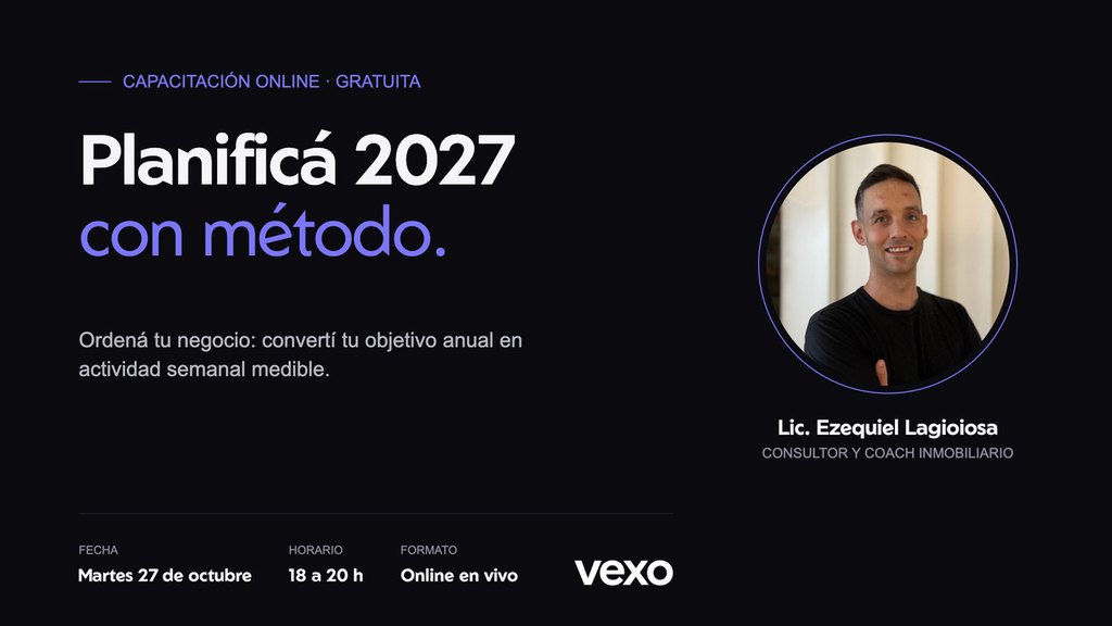 Planificá 2027 con método — Lic. Ezequiel Lagioiosa